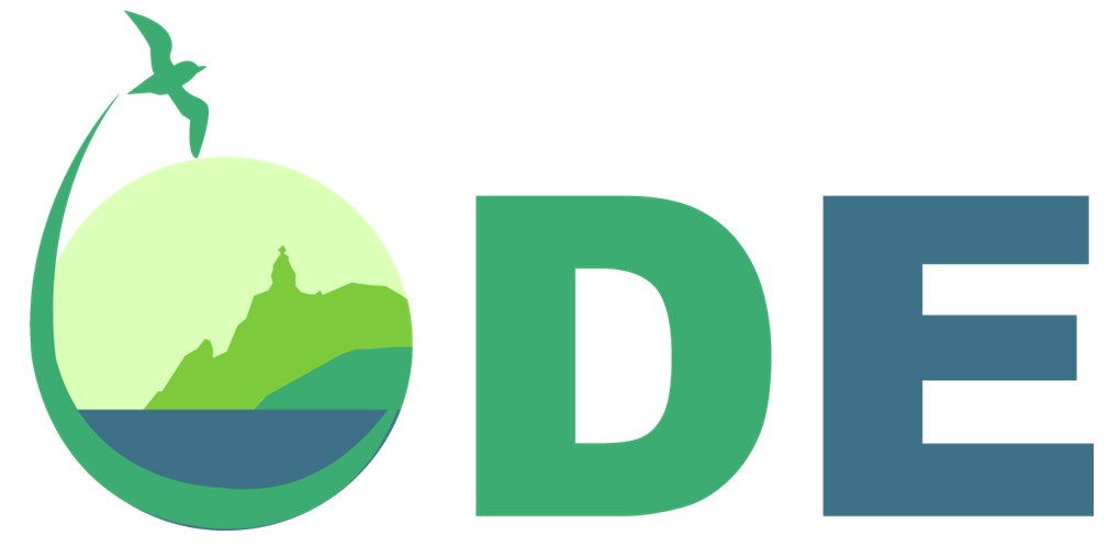 O: Observatoire
D: de
E: l’Environnement
The Logo colours of the Observatoire de l’Environnement echo the logo of the Ministry of Environment. This colour code will permeate all official platforms and documents (digital or printed) which will be associated with the environmental data portal.
O, D, E, as an acronym.
‘’O’’ for Observatoire. It has been designed as a pictogram. The letter O contains a reminder of the Ridge-to-Reef approach, specific to Mauritius.
The Pieter Both Mountain is represented in order to personalise the logo for the Republic of Mauritius. The layers of colour evoke the ocean at the feet of the mountain further laying emphasis on the interdependency of environmental ecosystems